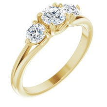 Charger l&#39;image dans la galerie, Bande d&#39;anniversaire en diamant jaune 14K 3/4 CTW
