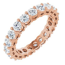 Load image into Gallery viewer, 14K Rose 1 5/8 CTW Diamond Eternity Band Size 4.5

