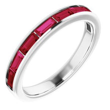 Load image into Gallery viewer, 14K White Ruby Ring
