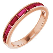 Charger l&#39;image dans la galerie, Bague rubis rose 14K
