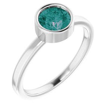 Load image into Gallery viewer, Sterling Silver Imitation Alexandrite Ring
