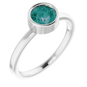 Sterling Silver Imitation Alexandrite Ring