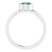 Load image into Gallery viewer, Sterling Silver Imitation Alexandrite Ring
