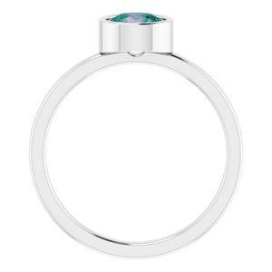 Sterling Silver Imitation Alexandrite Ring