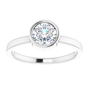 Sterling Silver Imitation Diamond Ring