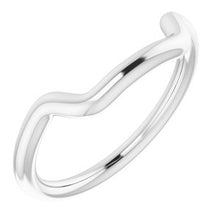 Charger l'image dans la galerie, Sterling Silver Band for 10 mm Square Ring
