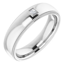 Load image into Gallery viewer, Platinum .05 CTW Men&#39;s Diamond Ring
