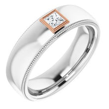 Load image into Gallery viewer, 14K White &amp; Rose 1/4 CTW Men&#39;s Diamond Ring

