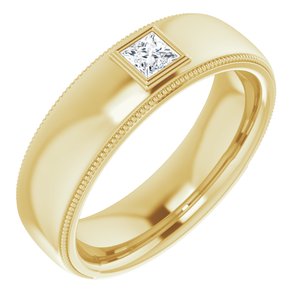 14K Yellow 1/4 CTW Men's Diamond Ring