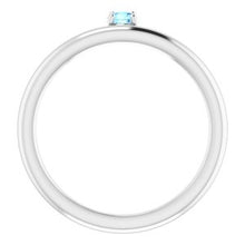 Charger l'image dans la galerie, Sterling Silver Cubic Zirconia Stackable Ring
