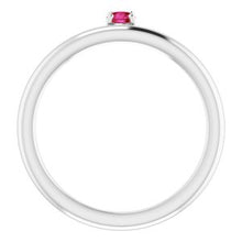 Charger l'image dans la galerie, Sterling Silver Cubic Zirconia Stackable Ring
