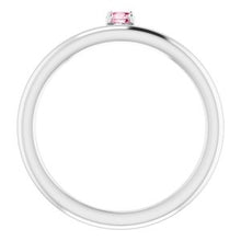 Charger l'image dans la galerie, Sterling Silver Cubic Zirconia Stackable Ring
