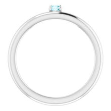 Charger l'image dans la galerie, Sterling Silver Cubic Zirconia Stackable Ring
