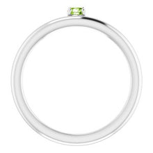 Charger l'image dans la galerie, Sterling Silver Cubic Zirconia Stackable Ring
