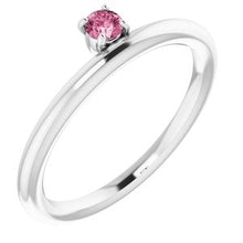 Charger l'image dans la galerie, Sterling Silver Cubic Zirconia Stackable Ring
