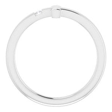 Load image into Gallery viewer, Sterling Silver 1.5 mm Round Imitation Diamond Youth Cross Ring
