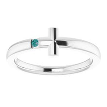 Load image into Gallery viewer, Youth Sideways Cross Ring  
