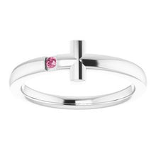 Load image into Gallery viewer, Youth Sideways Cross Ring  
