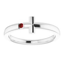 Load image into Gallery viewer, Youth Sideways Cross Ring  
