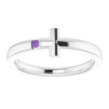 Load image into Gallery viewer, Youth Sideways Cross Ring  
