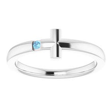 Load image into Gallery viewer, Youth Sideways Cross Ring  
