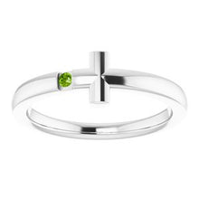 Load image into Gallery viewer, Youth Sideways Cross Ring  
