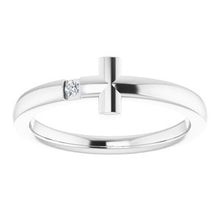 Load image into Gallery viewer, Youth Sideways Cross Ring  
