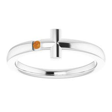 Load image into Gallery viewer, Youth Sideways Cross Ring  

