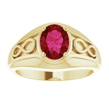 Charger l'image dans la galerie, Bague pour homme en or 14 carats créée par Chatham¬Æ Ruby Infinity
