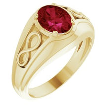 Charger l'image dans la galerie, Bague pour homme en or 14 carats créée par Chatham¬Æ Ruby Infinity
