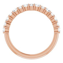 Load image into Gallery viewer, 14K Rose 9/10 CTW Diamond Anniversary Band
