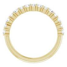 Load image into Gallery viewer, 14K Yellow 9/10 CTW Diamond Anniversary Band
