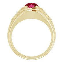 Charger l'image dans la galerie, Bague pour homme en or 14 carats créée par Chatham¬Æ Ruby Infinity
