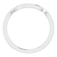 Charger l'image dans la galerie, Sterling Silver Band for 9 x 9 mm Cushion Ring
