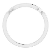 Charger l'image dans la galerie, Sterling Silver Band for 10 x 10 mm Cushion Ring
