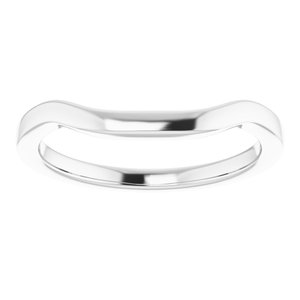 Sterling Silver Band for 7 x 7 mm Square Ring