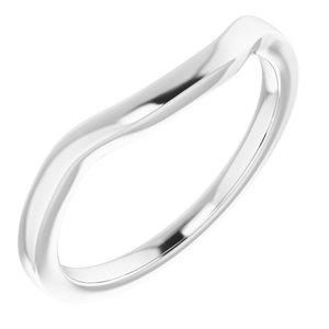 Sterling Silver Band for 5.5 x 5.5 mm Square Ring