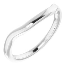 Charger l&#39;image dans la galerie, Sterling Silver Band for 10 x 10 mm Square Ring
