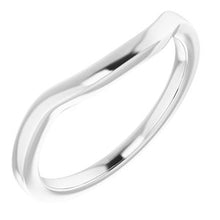 Load image into Gallery viewer, Sterling Silver Band for 9 x 7 mm Emerald Ring
