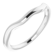 Charger l&#39;image dans la galerie, Sterling Silver Band for 10 x 8 mm Oval Ring
