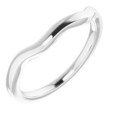 Charger l'image dans la galerie, Sterling Silver Band for 9 x 9 mm Cushion Ring
