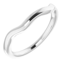 Charger l'image dans la galerie, Sterling Silver Band for 10 x 10 mm Cushion Ring
