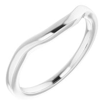 Load image into Gallery viewer, Sterling Silver Band for 7 x 5 mm Emerald Ring
