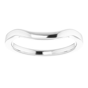 Sterling Silver Band for 5.5 x 5.5 mm Square Ring
