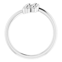 Charger l'image dans la galerie, Sterling Silver Beaded Negative Space Ring
