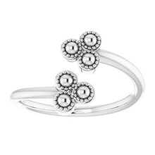 Charger l'image dans la galerie, Sterling Silver Beaded Negative Space Ring
