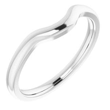 Charger l'image dans la galerie, Sterling Silver Band for 9x7 mm Emerald Ring
