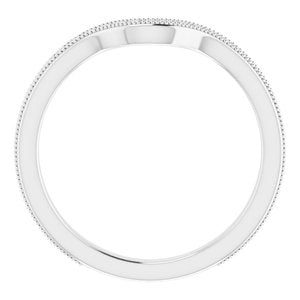 Sterling Silver Band for 8x6 mm Oval Ring