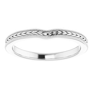 Sterling Silver Band for 4.1 mm Round Ring