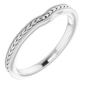 Sterling Silver Band for 4.1 mm Round Ring